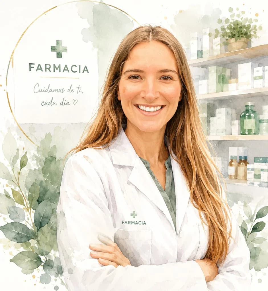 Retrato de Helena Soldevila, farmacéutica titular de Farmacia Helena Soldevila en Granada